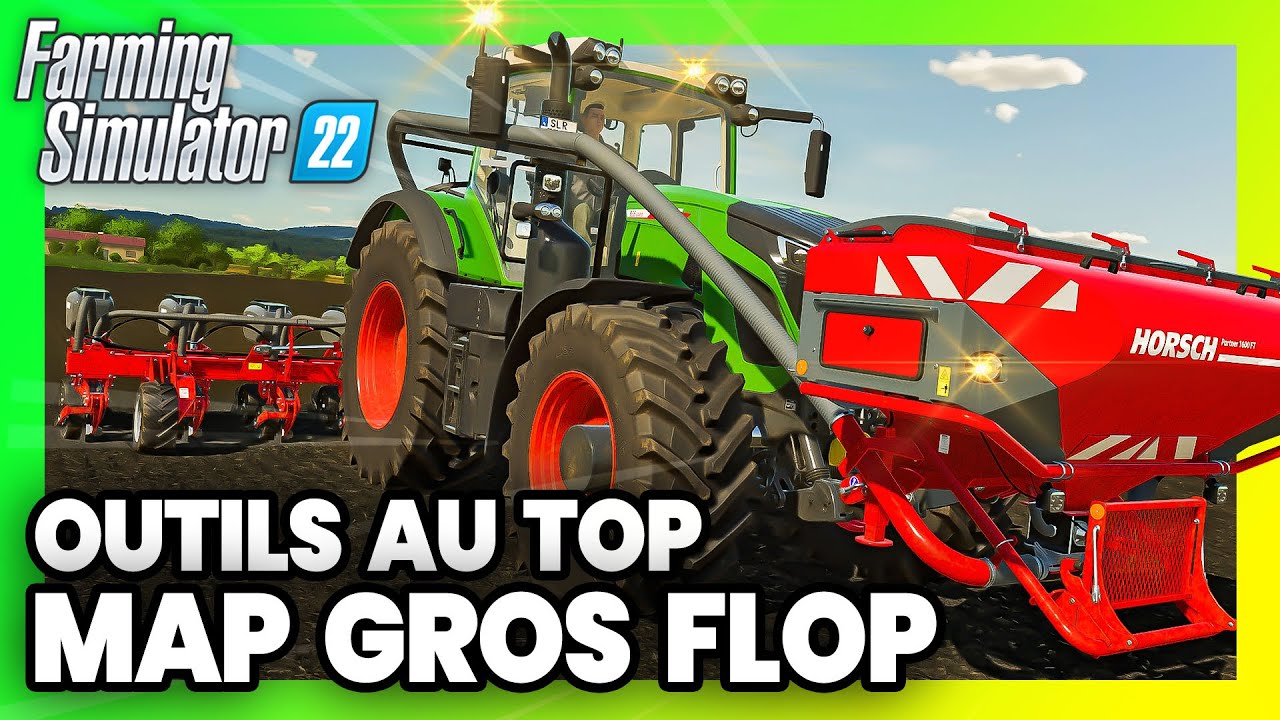 REVIEW HORSCH AGROVATION pour FARMING SIMULATOR 22 : Matos dingue, mais map qui chlingue