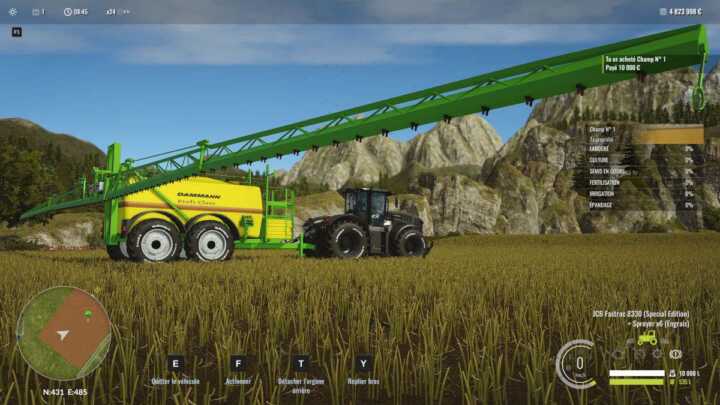 Ce pulvérisateur, déjà présent dans Cattle and Crops et Farming Simulator, devrait bientôt être publié. Il nous reste un bug sur la rotation des roues à corriger.