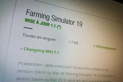 La mise à jour 1.1 était disponible dès la sortie de Farming Simulator 19.