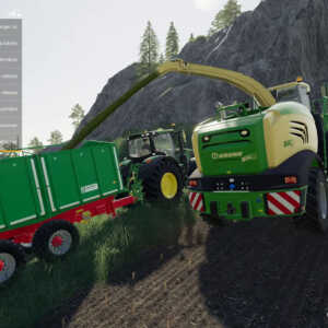 Krone reigns supreme over the forage harvester catalog of Giants Software's title.
