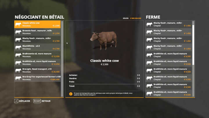 animal species fs19 2