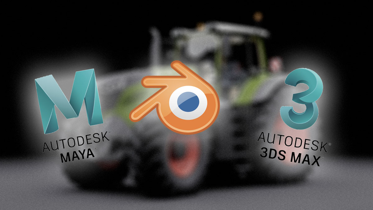 logiciel 3dsmax maya blender mod