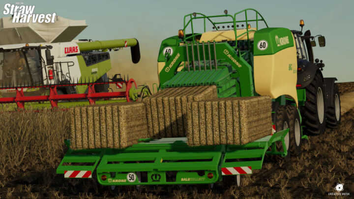 krone dlc straw harvest fs19 02