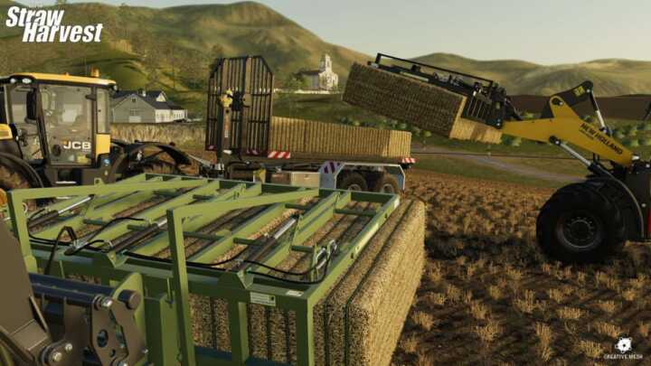 krone dlc straw harvest fs19 04