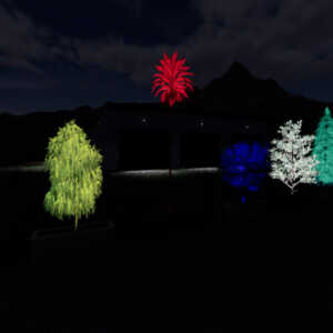 RGB fluorescent trees