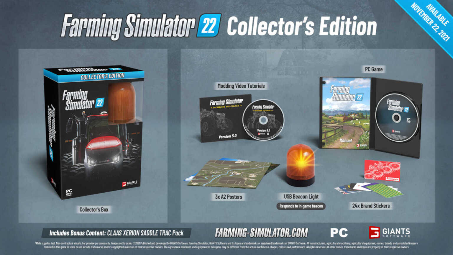 Farming Simulator 22 Collector's edition for preorder on Micromania and Amazon