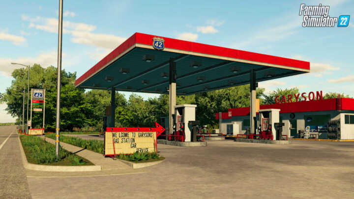 FS22 Elmcreek impression GasStation en