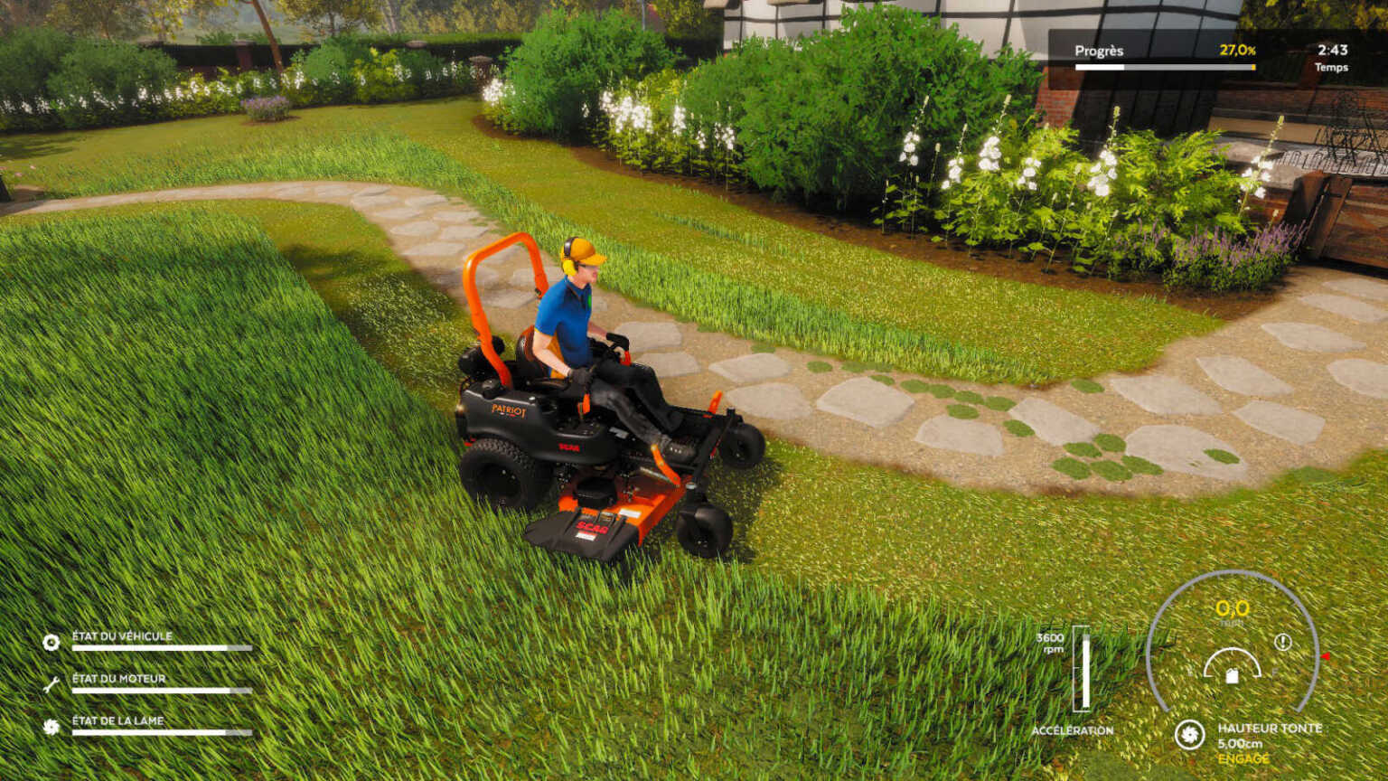 Lawn Mowing Simulator a very serious game built on a simple concept