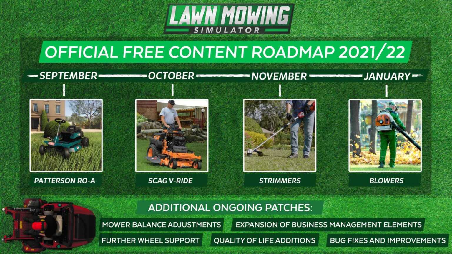 lawn mowing roadmap