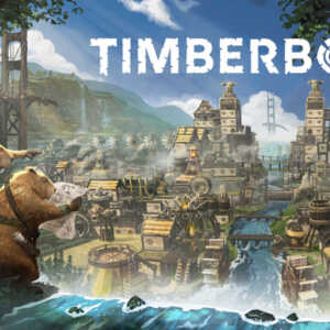 Timberborn landscape key art logo FHD