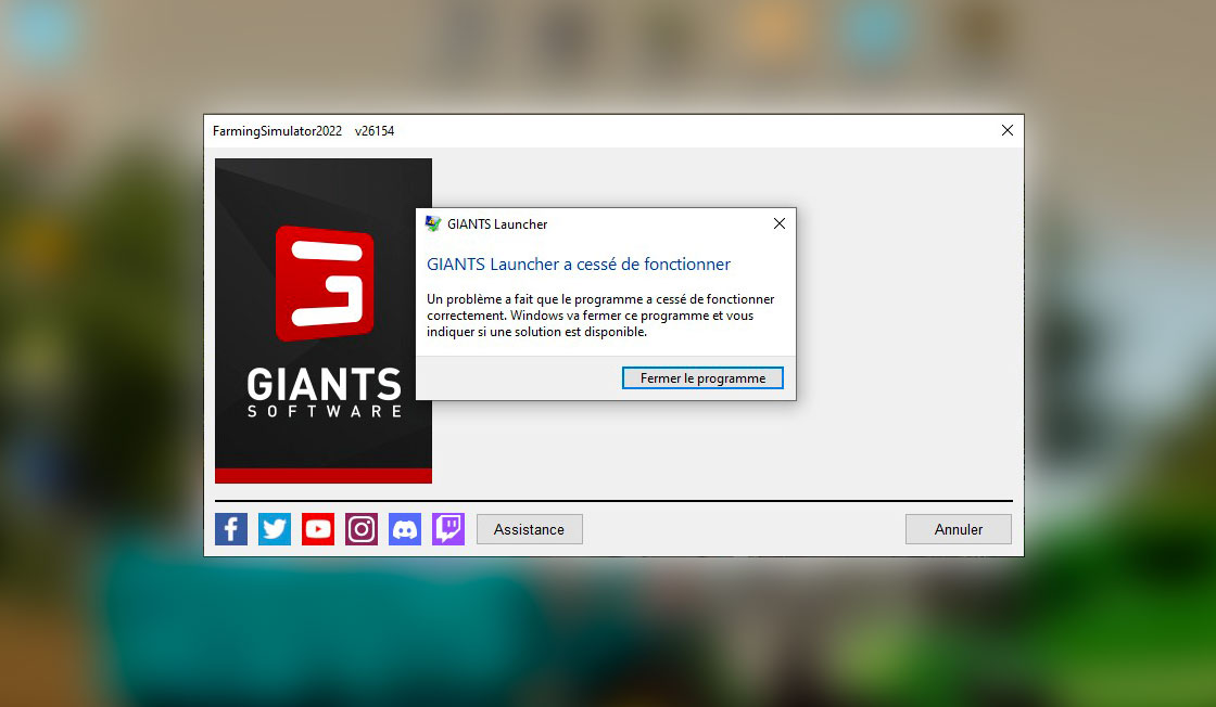 giants launcher fs22 bug