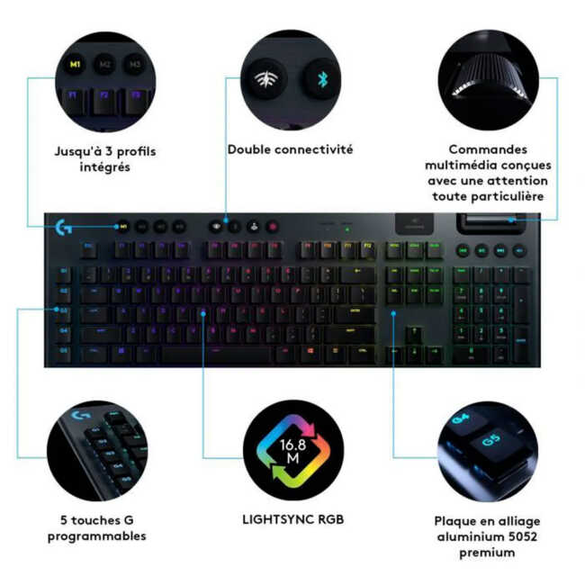 mechanical gaming keyboard logitech g g915 light 2