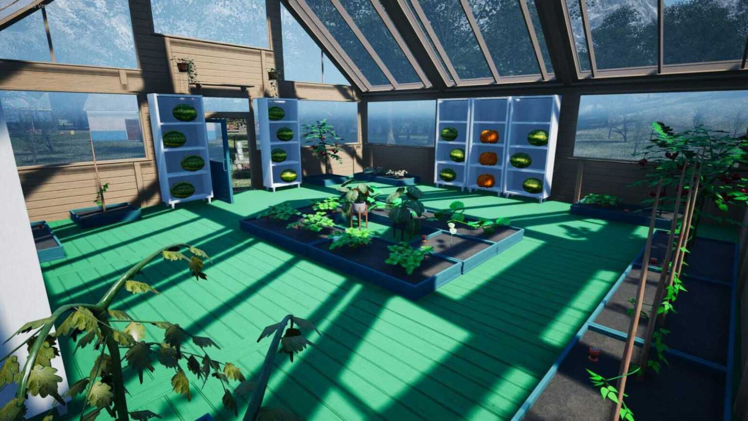 RANCH SIM - HOW TO BUILD A GREENHOUSE AND GROW CROPS 