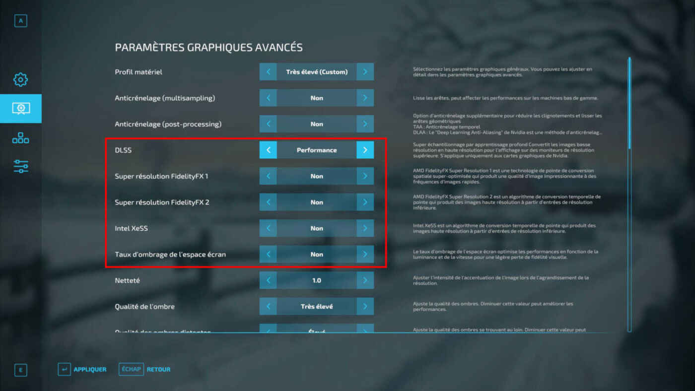 Farming Simulator 22 Performance and Quality DLSS vs. FSR vs. XeSS vs. SSR