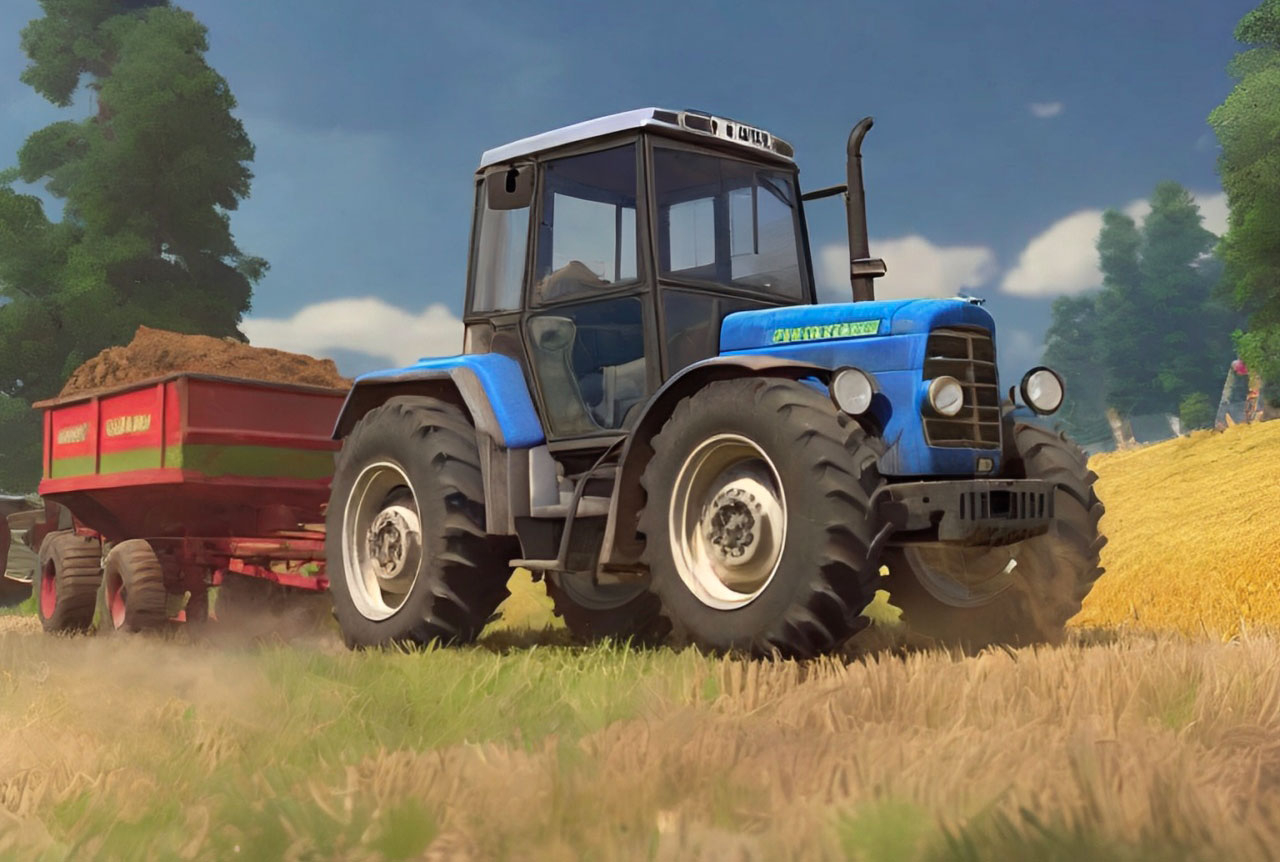 a tractor simulation game