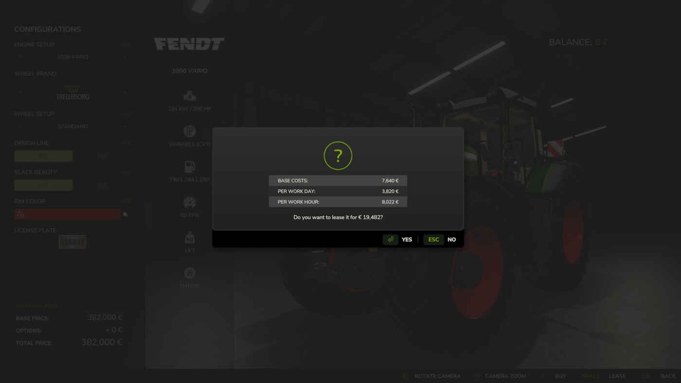 Lease Cost Preview – Mod pour Farming Simulator 25