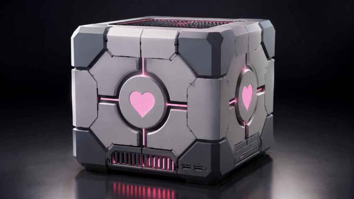 companion cube 3Dprinted steam machine